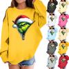 Children's Fashionable Casual Long-sleeved Loose Christmas Print Pullover Hooded Sweatshirt