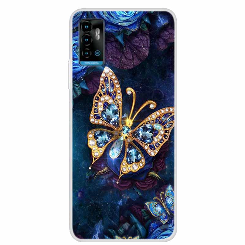 For ZTE Blade A71 Case Animals Bumper Silicone TPU Soft Cover Phone Case For ZTE Blade A71 A7030 Shockproof Cartoon Coque Funda