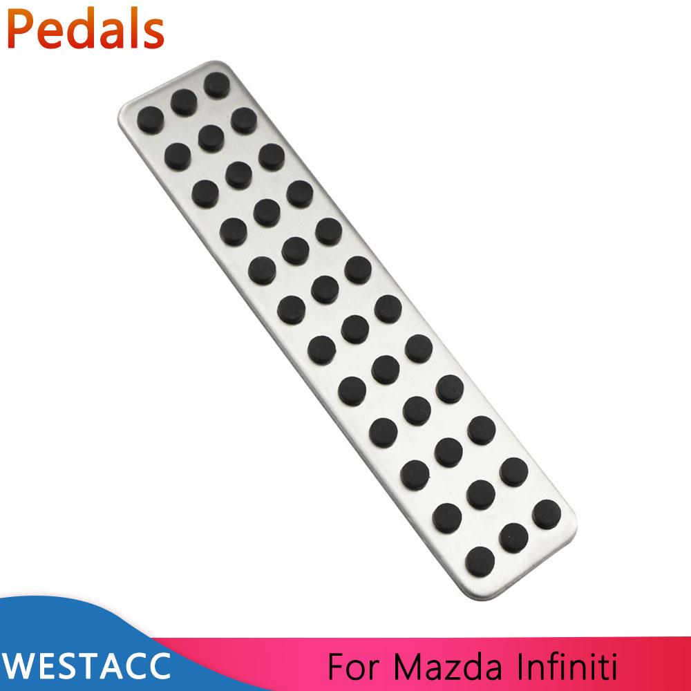 Автомобильный чехол для педали подставки для ног для Mazda 2 3 6 CX3 CX4 CX5 CX9 для Infiniti Q30 Q30S QX30 Dead Pedal Kit Protector Parts