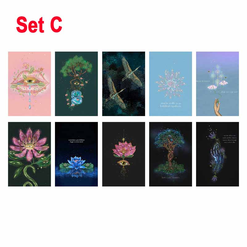 10/30 шт., темный настенный набор для коллажей, вдохновляющие цитаты, духовное искусство, постер, ретро-декор комнаты, эстетические фотографии, Y2k, современная живопись