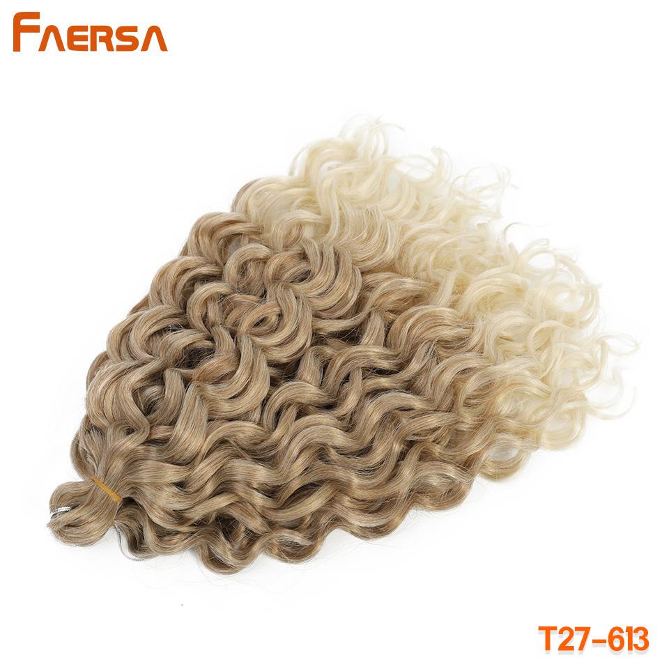Волосы Ocean Wave Crochet Deep Wave Hawaii Curl Crochet Braids Синтетические косички Наращивание волос Ombre Blonde 18 дюймов Африканские кудри