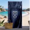 Пляжное полотенце West Ham United Football Print, Большое мягкое быстросохнущее полотенце для пляжа, кемпинга, плавания