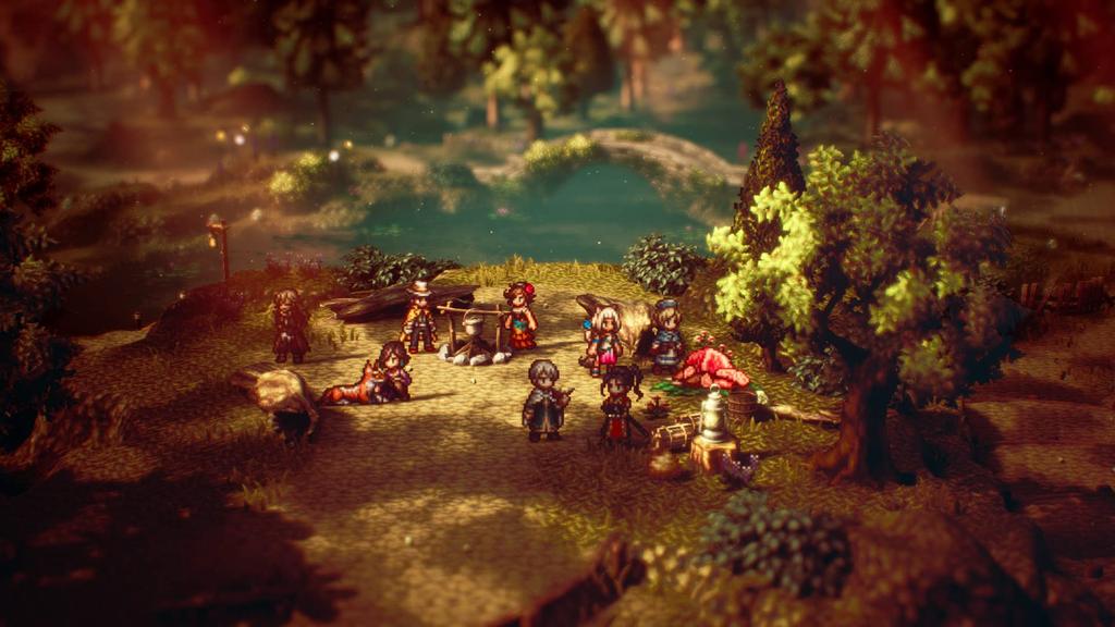 Octopath Traveler II Оригинальная закладка с персонажем Switch [Бонус] (Комплект из 4 предметов) -