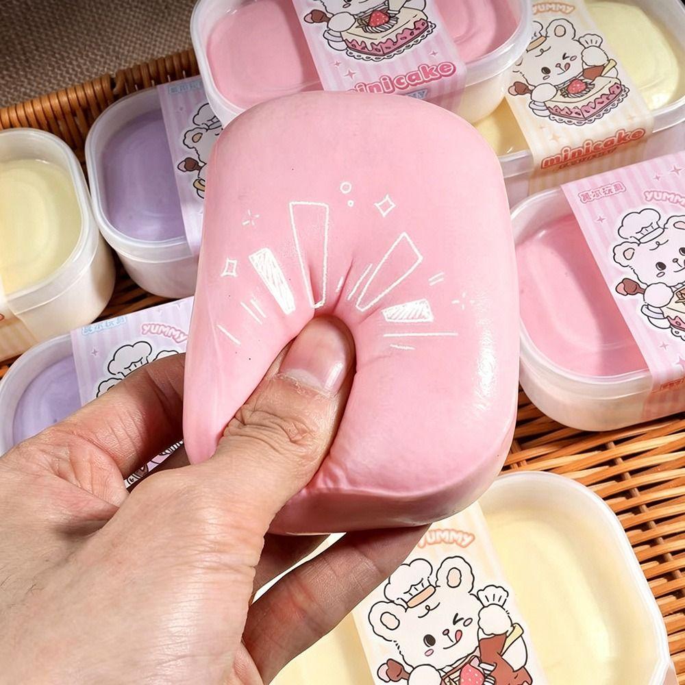 Kneading Design Simulation Cake Box 3D Handmade Squishy Sensory Toy For Adults And Children