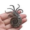 Colorful Seashells Octopus Brooch Pins Exaggerated Design Corsage Pin Metal Brooches for Women Clothing Bags Decorations