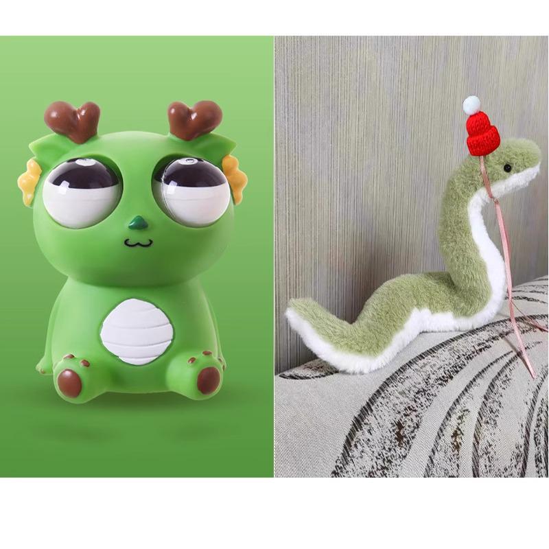 Игрушка-антистресс Dao Le Ge Pop-Eye Dragon - Снятие стресса, сжимайте и щипайте для креативных детских розыгрышей