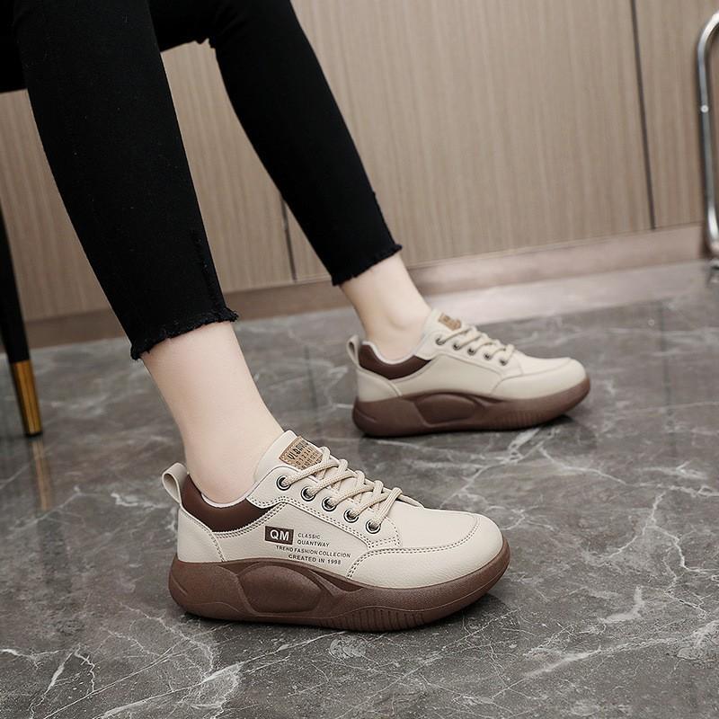 Women's Shoes New Student Spring Muffin Shoes Platform Sports Trend Street Casual Board Shoes