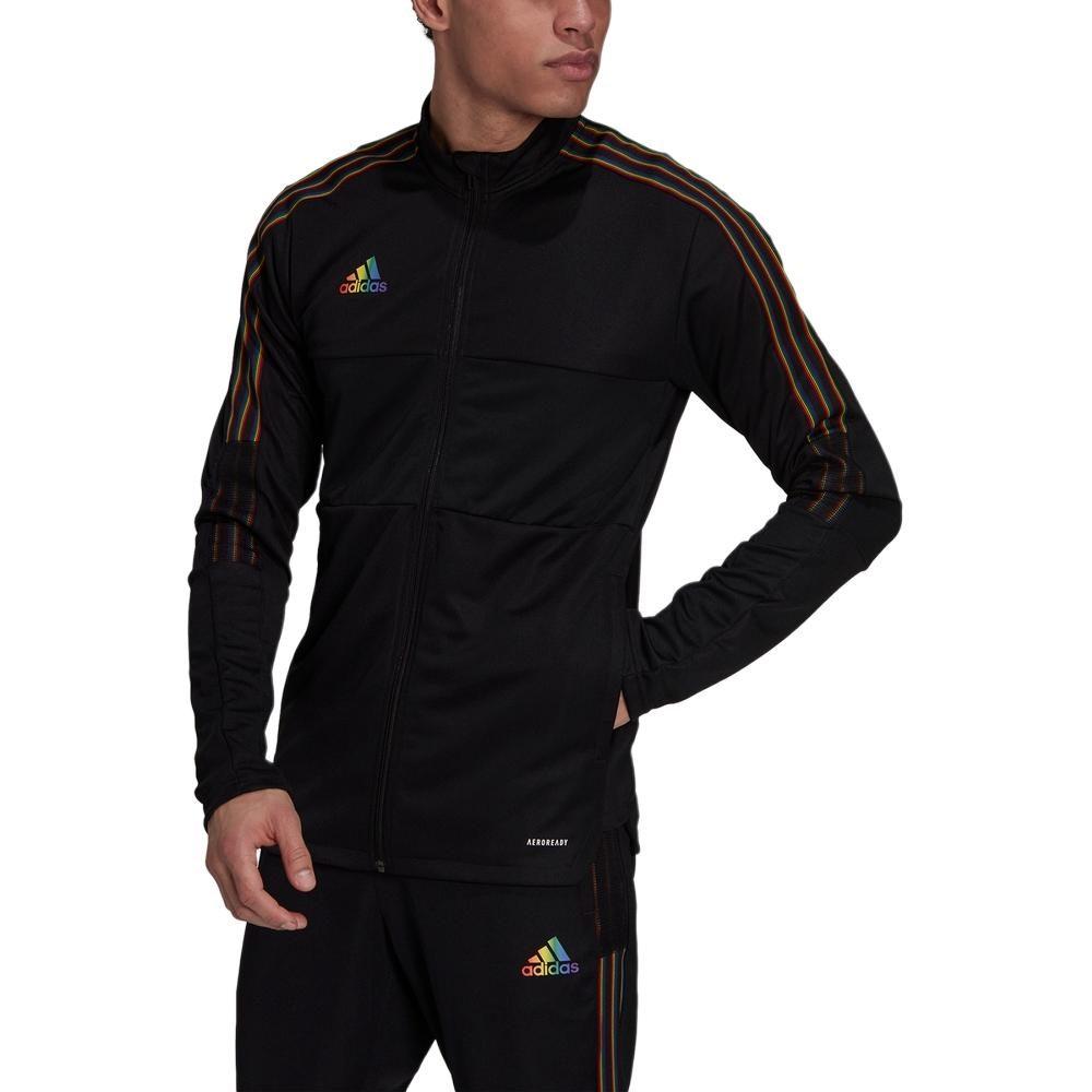 Adidas Jackets Men's Black Stand Collar Moderate Workwear GS4709
