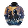 Horse Love Hoodie For Men Clothes Casual Farm Graphic Sweatshirts Horse Face Pullovers Equestrian Tracksuit Casual Male Boy Tops