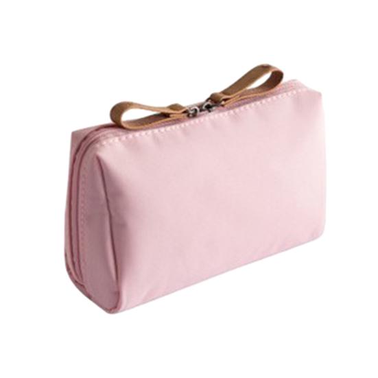 Дорожная косметичка с двойной застежкой-молнией, сумка для хранения косметики, переносная сумка-органайзер для туалетных принадлежностей для отпуска, деловой поездки, домашнего использования