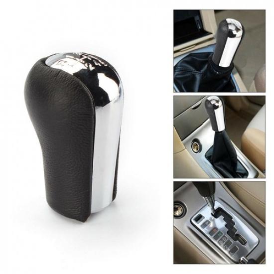 New 6 Speed Manual MT Aluminum Leather Gear Stick Shift Knob Shifter For Toyota