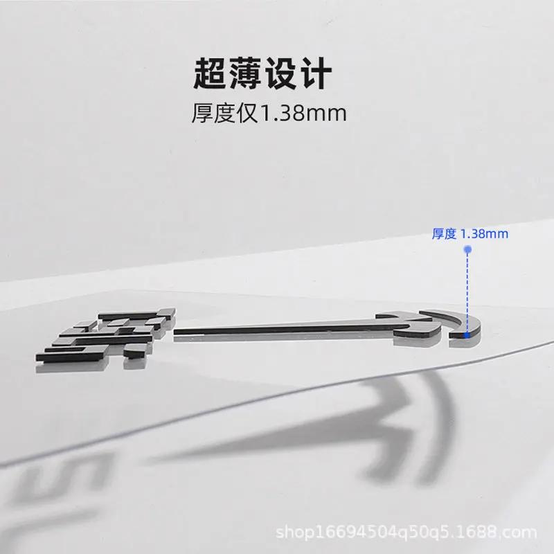 QPVH8 For Tesla Model3 Y X S Highland Logo Sticker True Carbon Fiber Spacex Elon Musk Letter Car Stickers Exterior Accessories