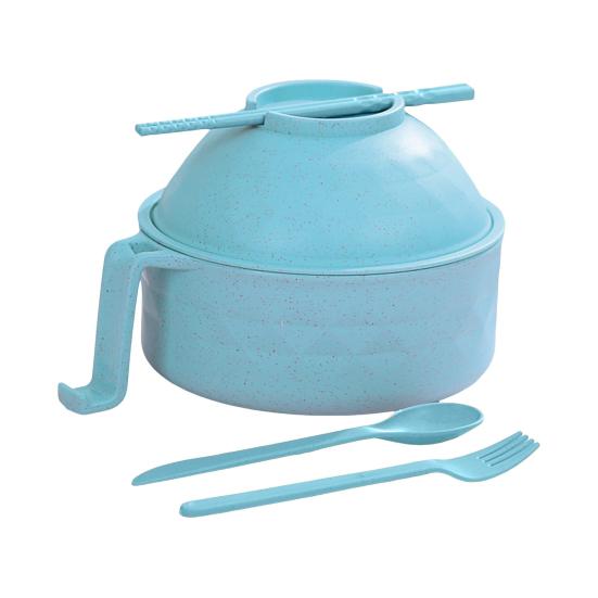 Набор посуды для приготовления рамена с ручками, ложкой. Быстрый прибор для приготовления рамена для студенческого общежития. Портативный горшок для рамена без BPA.