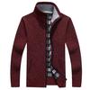 Мужской зимний кардиган, пальто, удобрение для увеличения, плюс бархатный толстый свитер