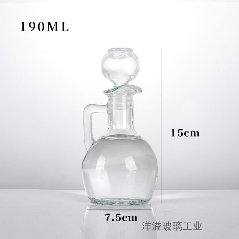 Стеклянный кувшин для масла в европейском стиле объемом 350 мл с ручкой, бутылка для масла, бутылка для приправ, бытовая бутылка для оливкового масла, кухонные принадлежности для приправ