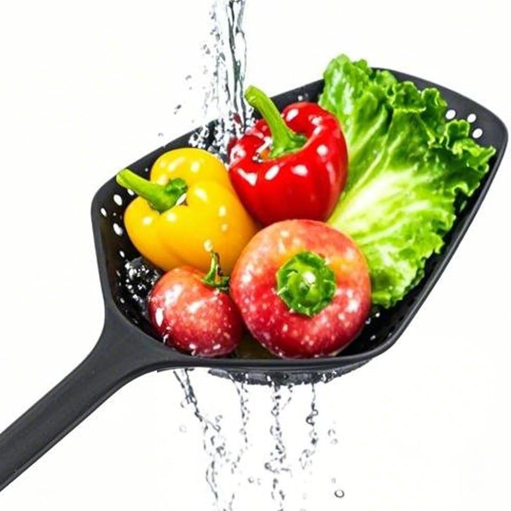 Скиммерная ложка с длинной ручкой для готовки и жарки, проволочная ложка-дуршлаг для пасты для кухни, жарки еды, пасты, кухонная утварь