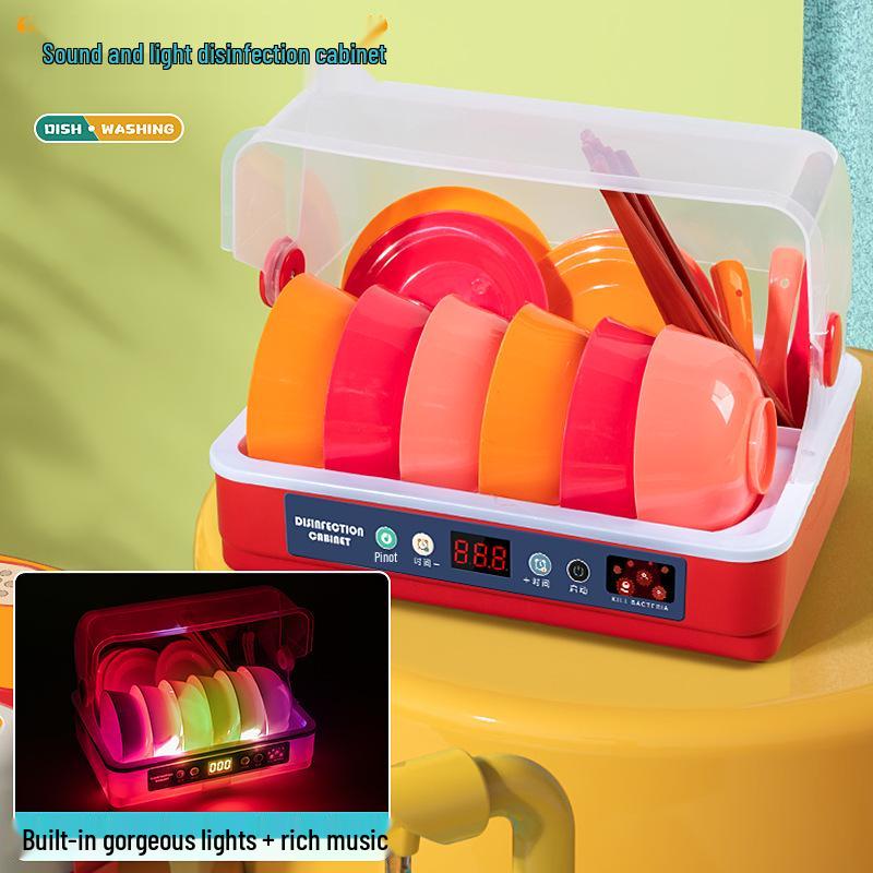 Мини-кухонный игровой набор для девочек: Игрушки для мытья посуды, стола, раковины и фруктов для детей 2-3 лет