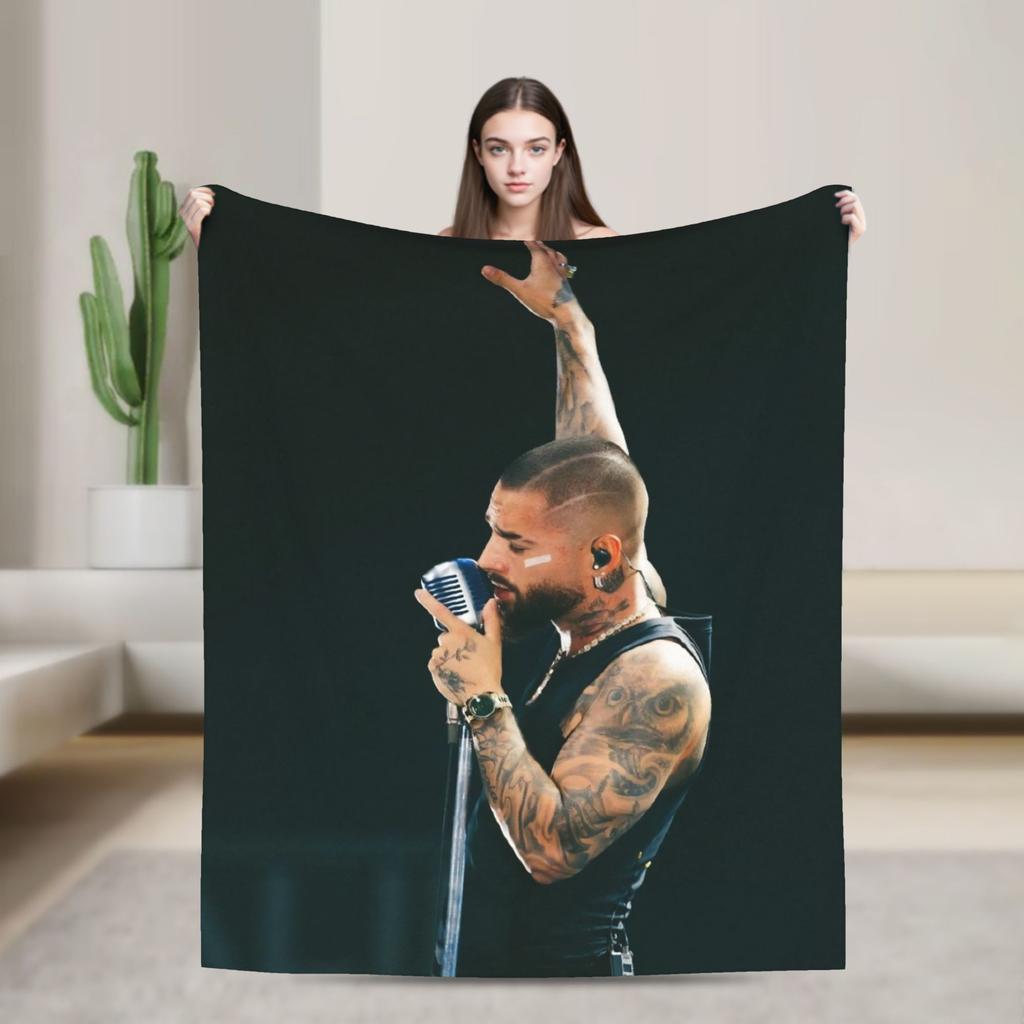 Maluma Rapper  Blanket Quality Soft  Throw Blanket Winter Girls Boys Couch Bed Funny Bedspread