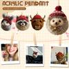 Cute Animal Pendants For Christmas, Acrylic Hanging Ornaments, Interesting Decorative Pendants, Holiday Gifts
