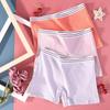 Женское нижнее белье, трусы-боксеры с высокой талией, женские дышащие трусы