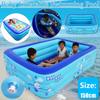 Inflatable Swimming Pool Family Patio Garden Rectangular Paddling For Kids 3Size