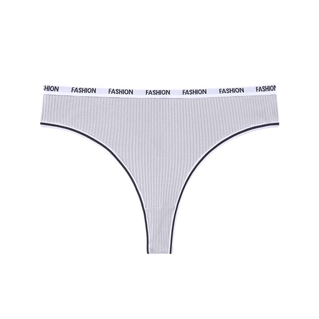 Women's Low Waisted Thong Sexy Bikini Sports Casual Letter Hip Lifting Women's Underwear