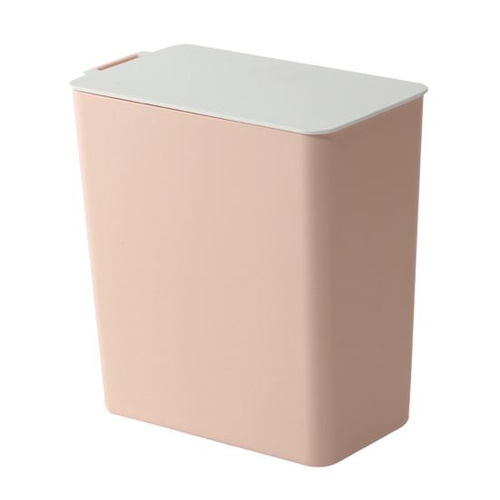 Mini Solid Color Desktop Dustbin Trash Can Kitchen Worktop Rubbish Holder Bin