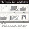 Летняя магнитная сетчатая штора-дверь, противомоскитная сетка на дверь, магнитное уплотнение для окон и дверей - Черная
