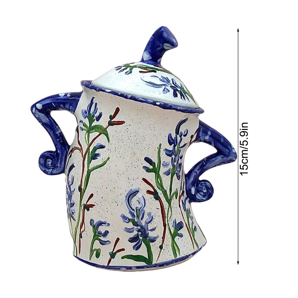 Canister with Attitude Resin Hands-on-Hips Candy Container Forked Waist Jar with Lid for Home Office Apartment Kitchen