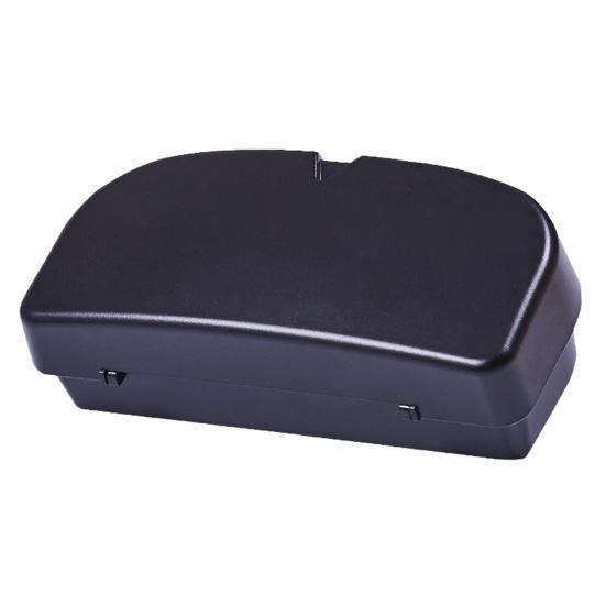 Держатель для очков с длительным сроком службы. Легко устанавливается. Отличный прочный солнцезащитный козырек. Внутренний аксессуар. Защитная коробка.