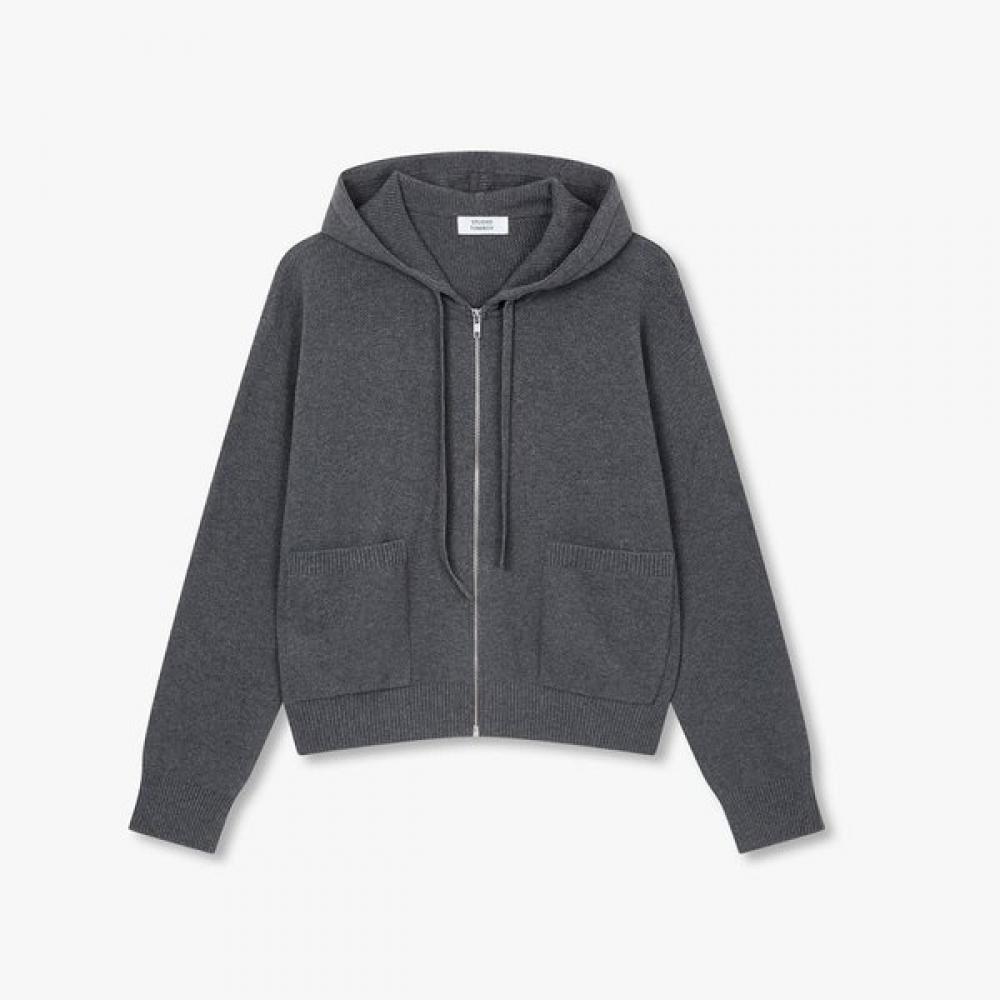 Studio Tomboy Pocket Point Hooded Zip Cardigan 9176351972ct