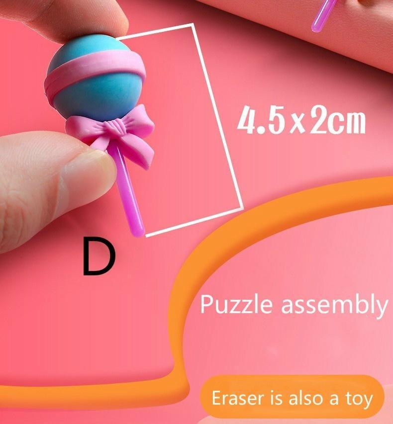 МИНИ 4 штуки милый быстрый пончик-мороженое, сладкий горшочек, стиль конфетной еды, ластик для карандаша, студент