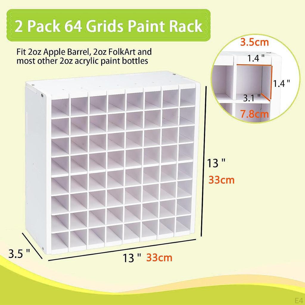 Art Supplies Storage Rack for Watercolor Paints And Brushes
