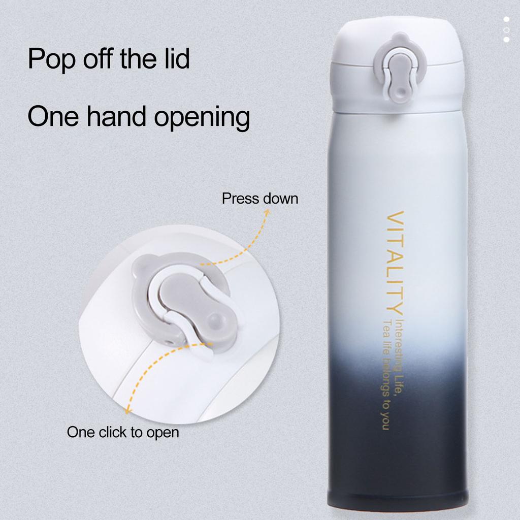 Вакуумная бутылка с маленьким ртом для питья без запаха портативная студенческая спортивная вакуумная кружка для школы