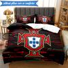 3PCS Portugal's National Emblem Bedding Set 2D Printing (Includes 1 Duvet Cover + 2 Pillowcases Coreless), Bedroom decor,Fan gift