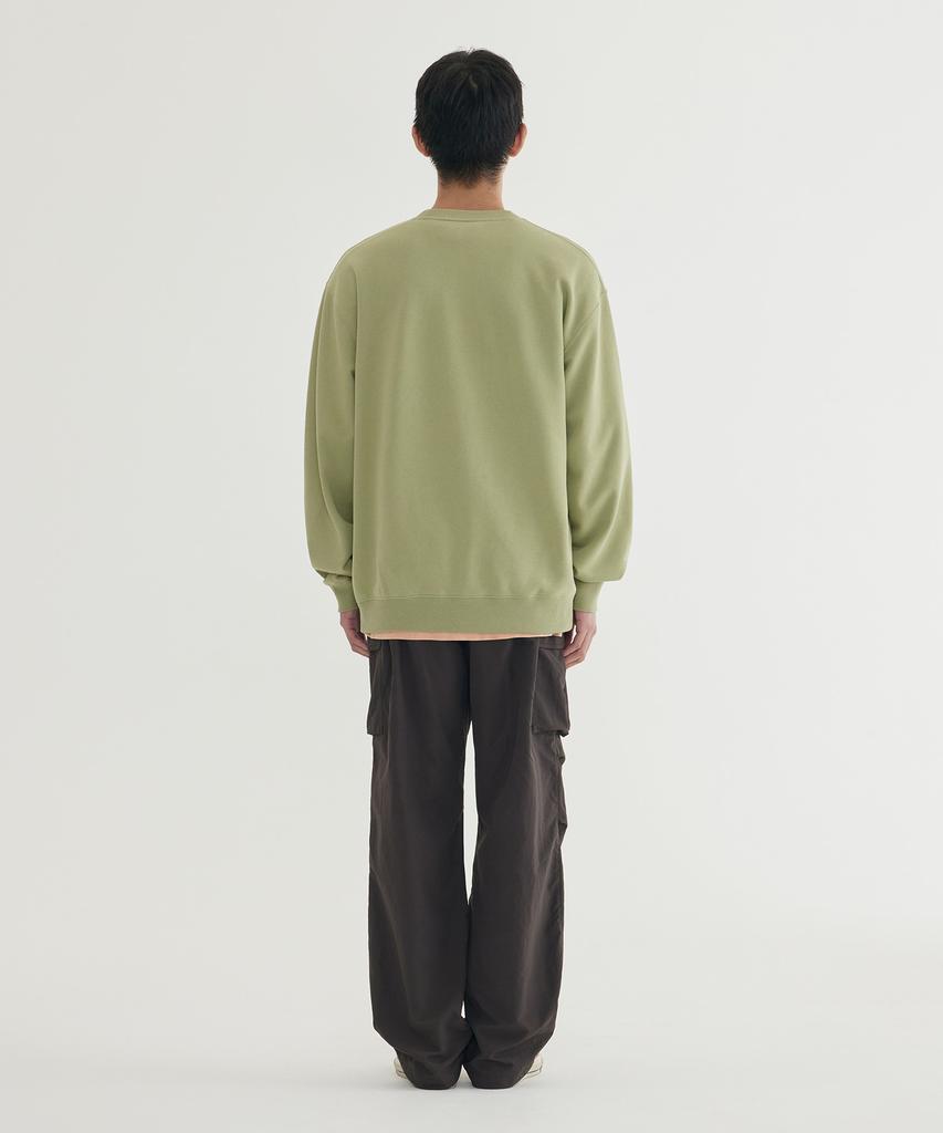 COVERNAT Center Logo Sweatshirt Melange Gray