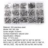 Hex Stainless Steel 480pcs M2m3m4 Socket Round Head Cap Bolts Screws Nuts Kit With Storage Box For Repairing