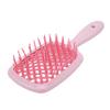 Изогнутая щетка для волос с вентиляционным отверстием, массажная лопатка для кожи головы, распутывающая щетка, инструмент для укладки волос для быстрой сушки феном, розовая