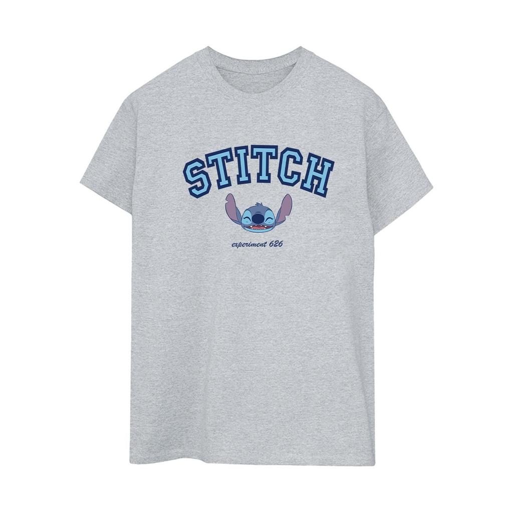Disney Womens/Ladies Lilo And Stitch Collegial Cotton Boyfriend T-Shirt