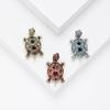 Fashion Vintage Rhinestone Turtle Brooch Creative Personality Animal Pin Clothing Accessories