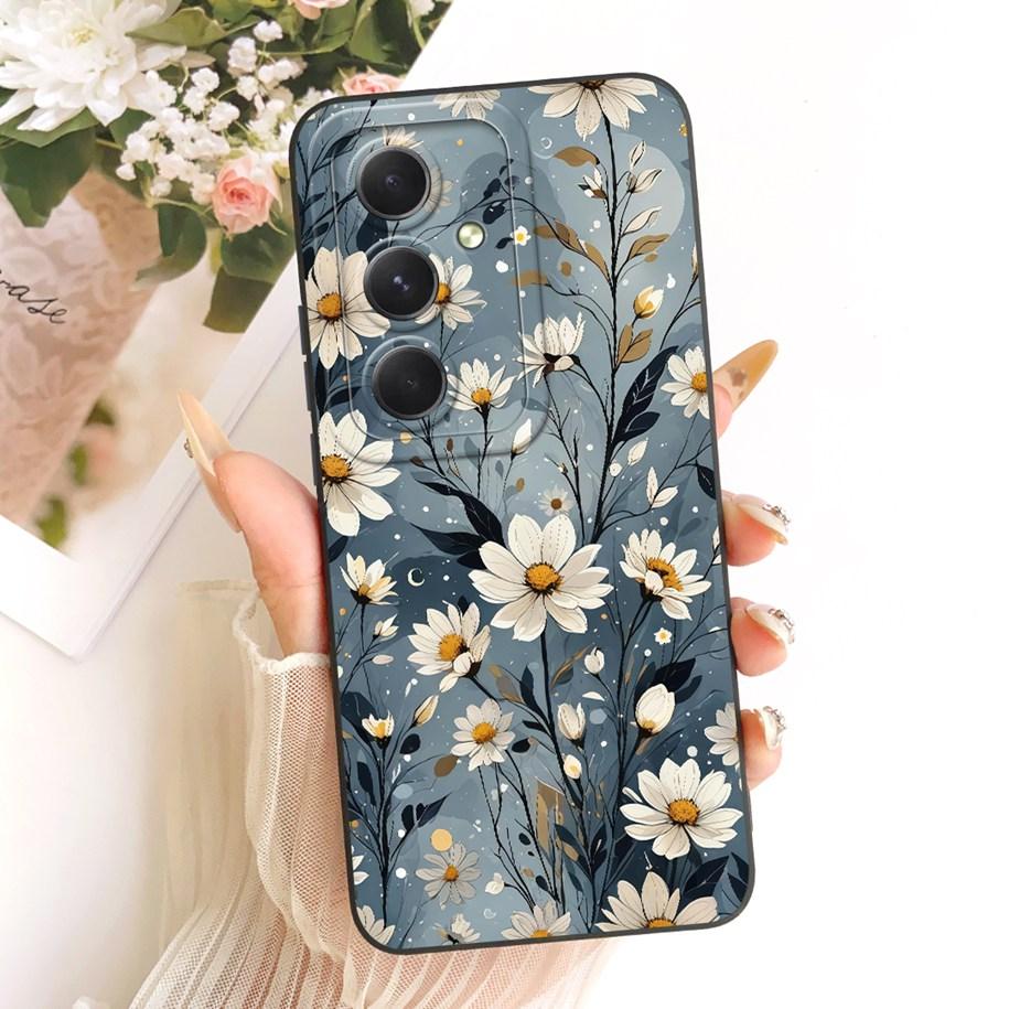 For Samsung Galaxy A24 4G Case SM-A245F Popular Flower Soft Protection Cover For Samsung A14 A34 A54 5G A546B A346B A146B Bumper