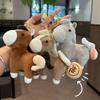 Cute Pullable Plush Horse Pendant Mascot Dolls Plush Horse Doll Pendant  Car Decoration