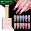 1 шт. 15 мл 12 цветов светоотражающий диско гель-лак коллекция супер блестящий УФ/светодиодный гель для дизайна ногтей для салона красоты и домашнего маникюра