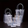 6 шт. прочных кристально-прозрачных сумок-тоут, прозрачные сумки для букетов цветов, подарочные сумки с длинными ручками, элегантная упаковка для букетов и подарков