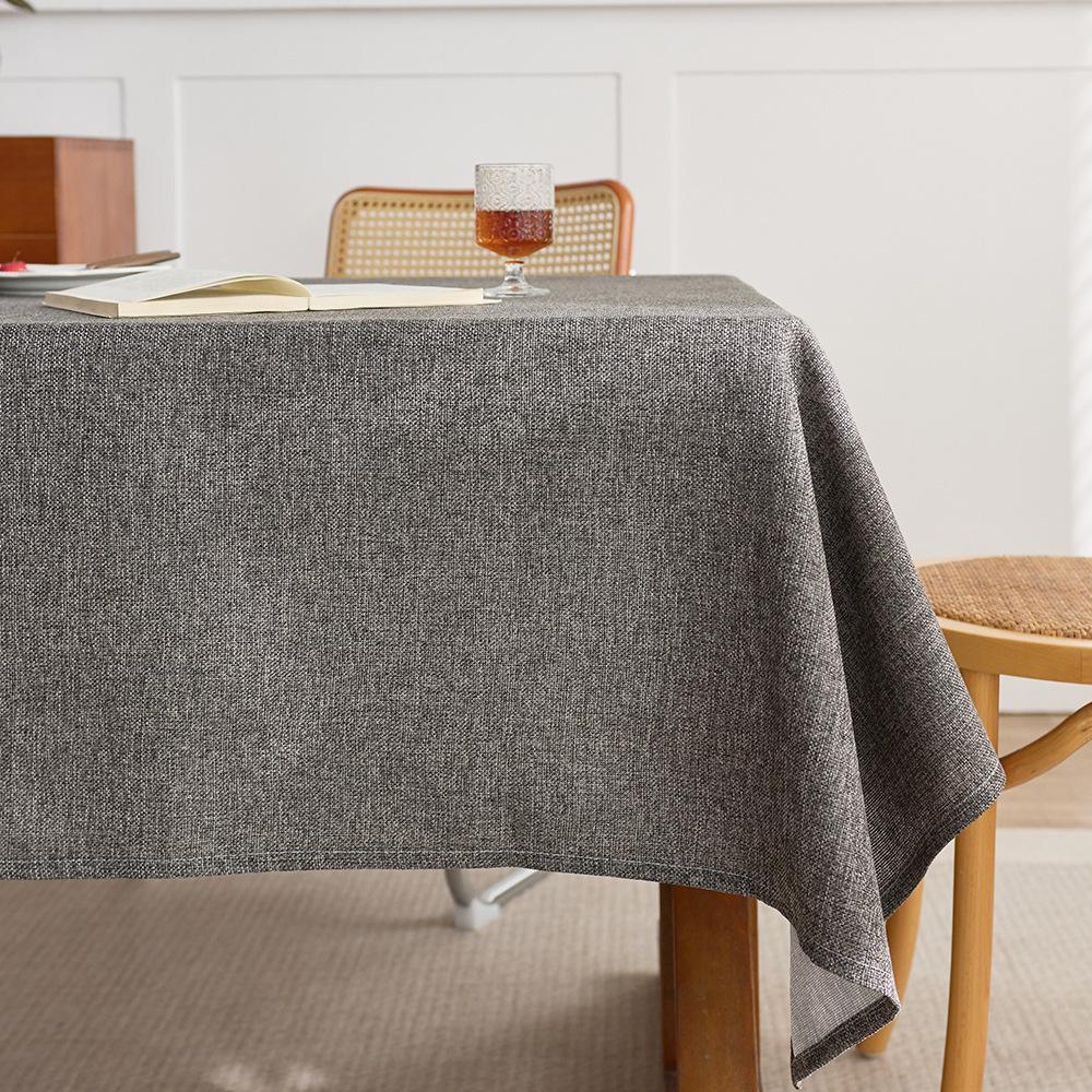 Coarse Linen Tablecloth Premium Desk Table Cloth Retro Old Coarse Cloth Tea Table Zen Rectangle