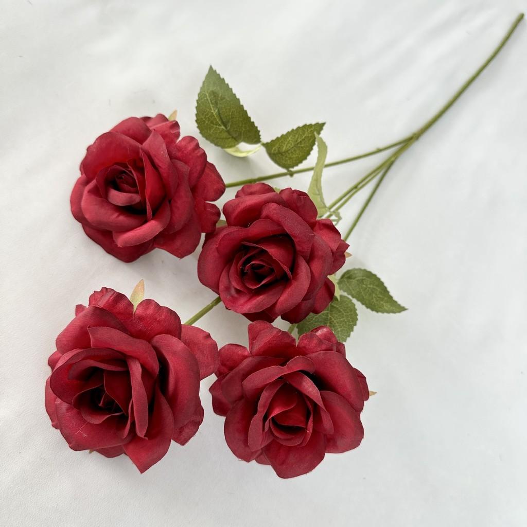 Artificial Rose Flower Wedding Hotel Restaurant Decoration Ornament Desktop