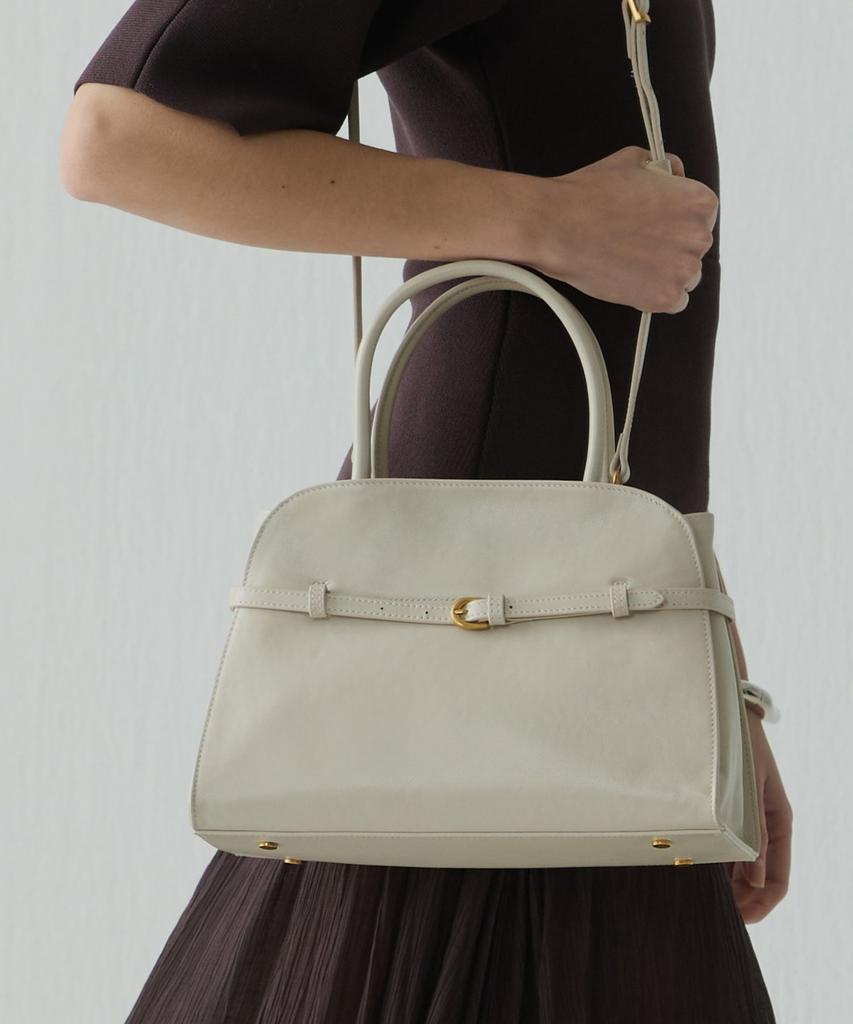 Ecoe E.C.O.E Heritage Buckle Bag - Oyster Ivory