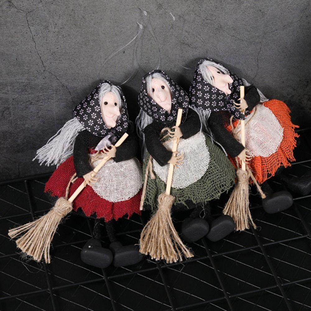Exquisite Broom Witch Pendant Craft Witch Ornaments New Home Decor