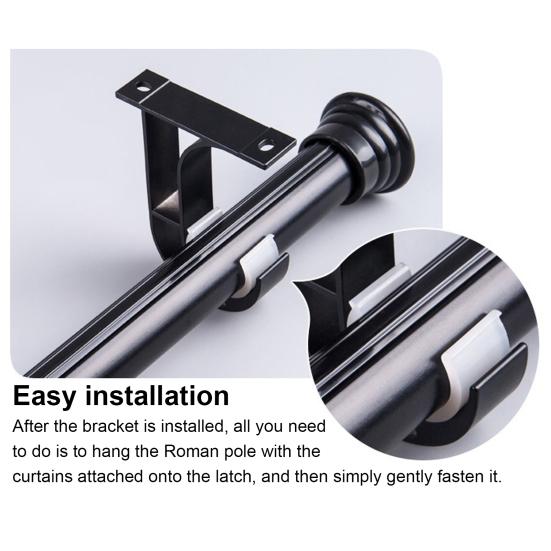 2 Curtain Curtain Rod Holder for Pcs Rod Holder Wall or