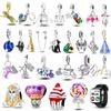925 Sterling Silver Happy Birthday Charms Wrist Watch Beads Pendant Fit Bracelet Necklace Diy For Women Gift